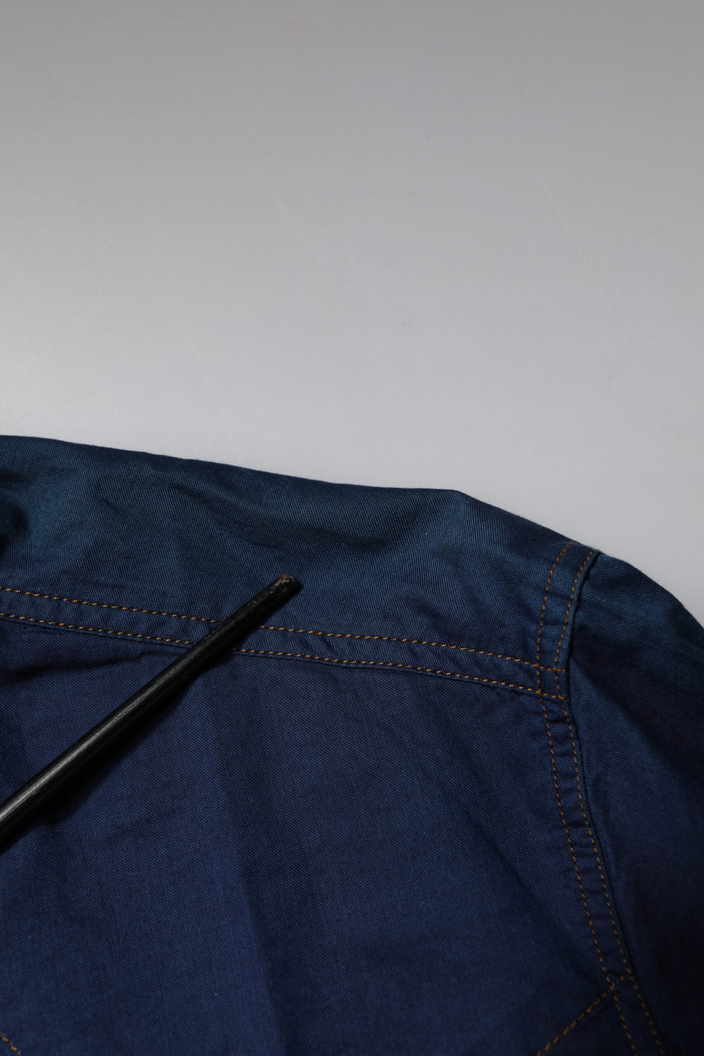 Dark Blue Cotton GOLD Dress Formal Shirt