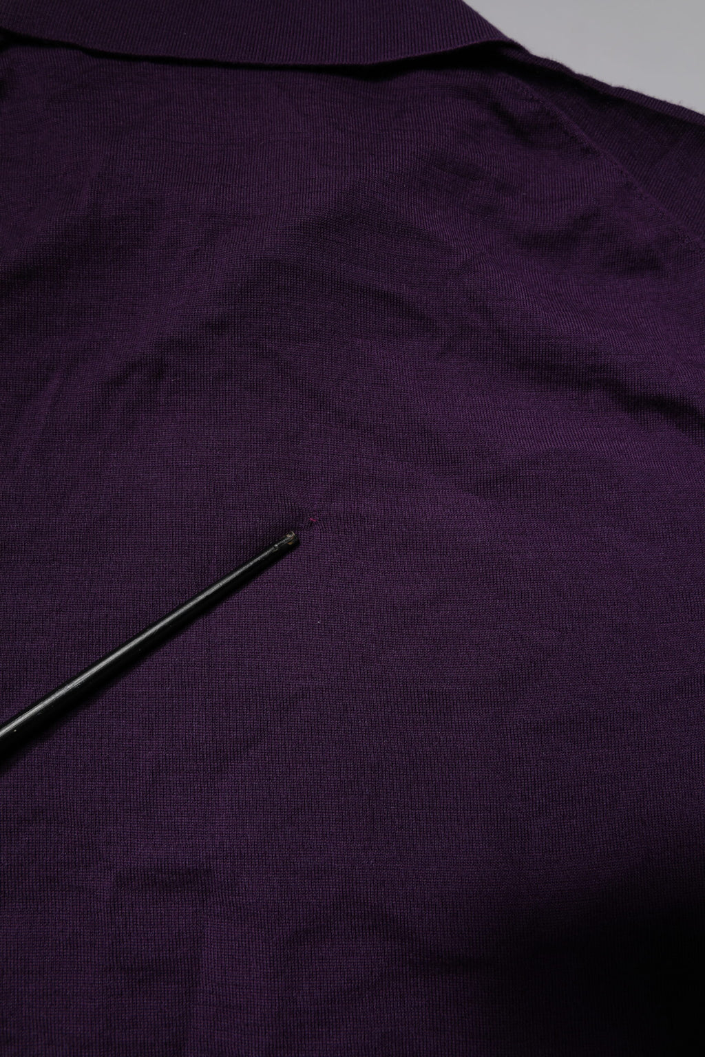 Violet Cashmere Collared Polo T-shirt