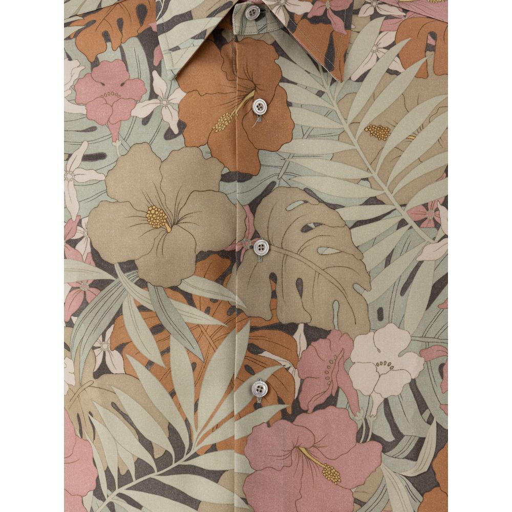 Multicolor Lyocell Pattern Shirt