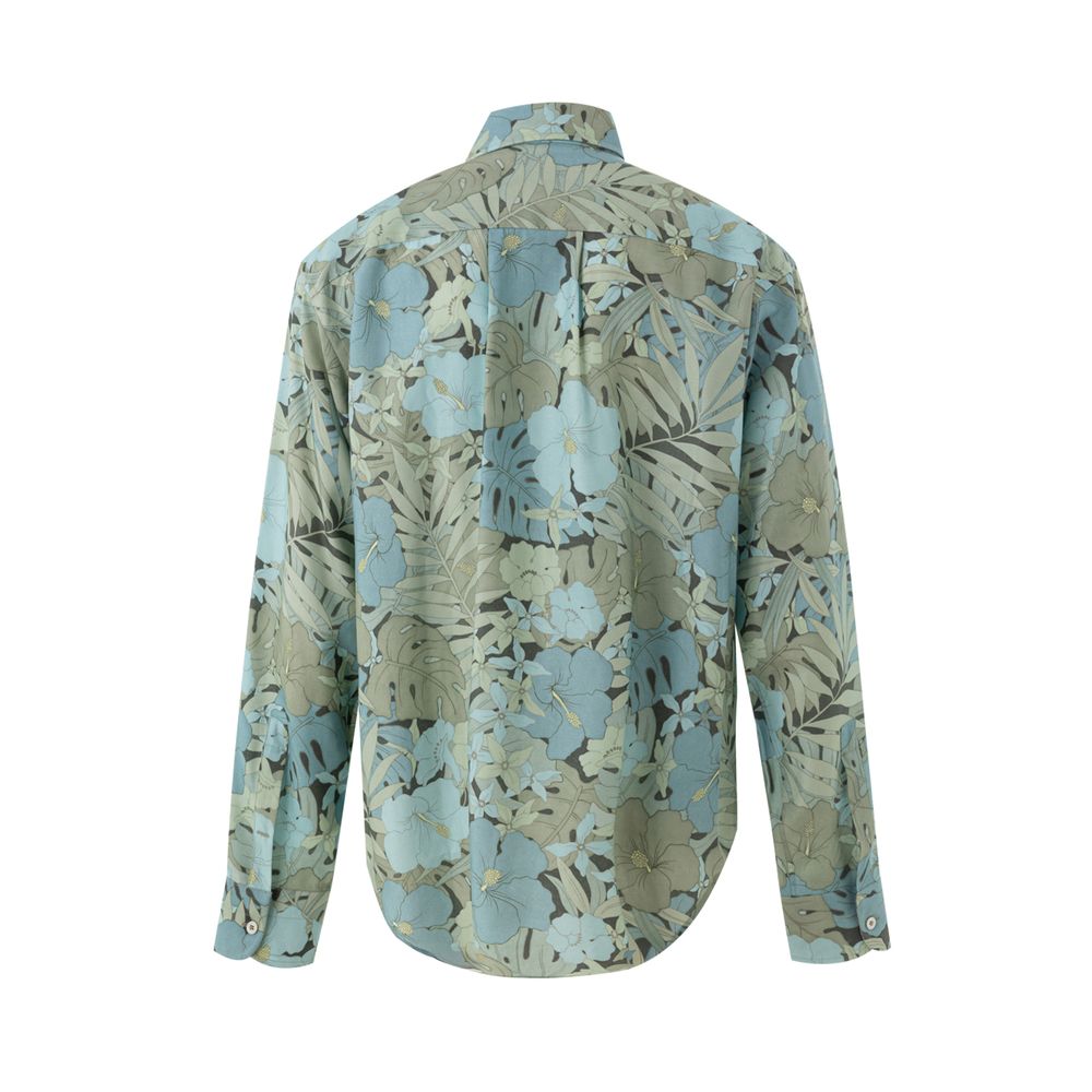 Blue Lyocell Pattern Shirt