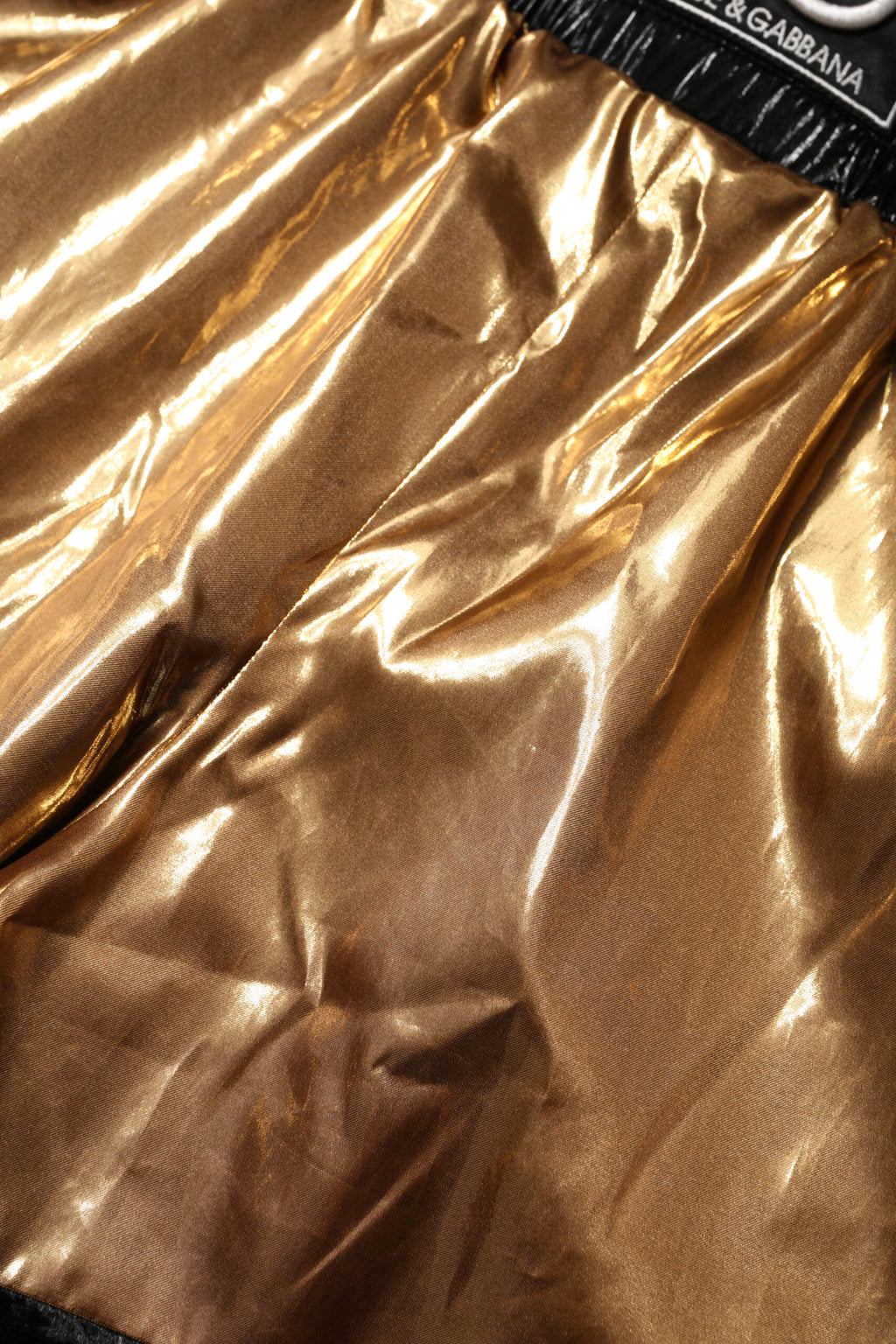 Metallic Gold High Waist Women Hotpants Short