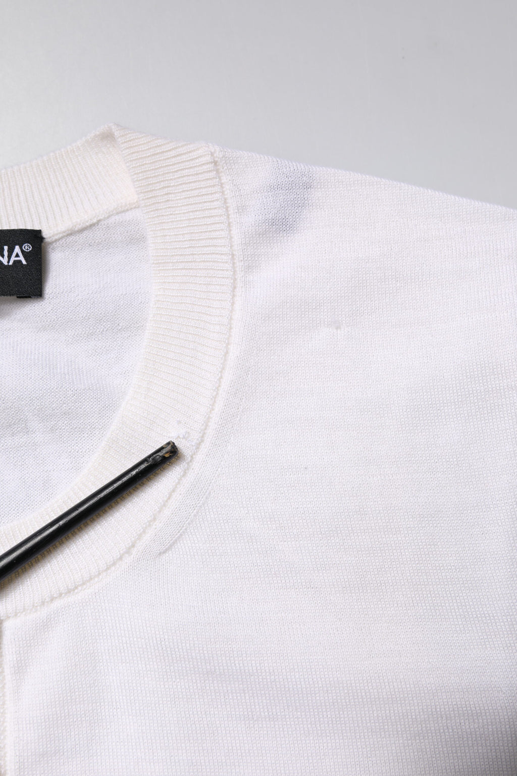 Cream Cashmere Knit Cropped Cardigan Sweater