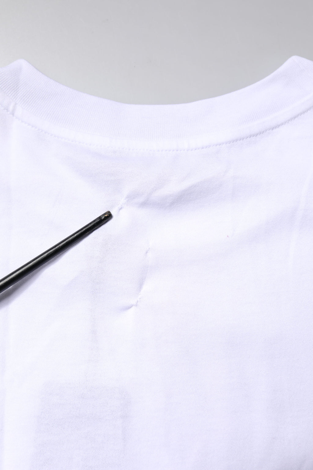 White Printed Round Neck Top Cotton T-shirt