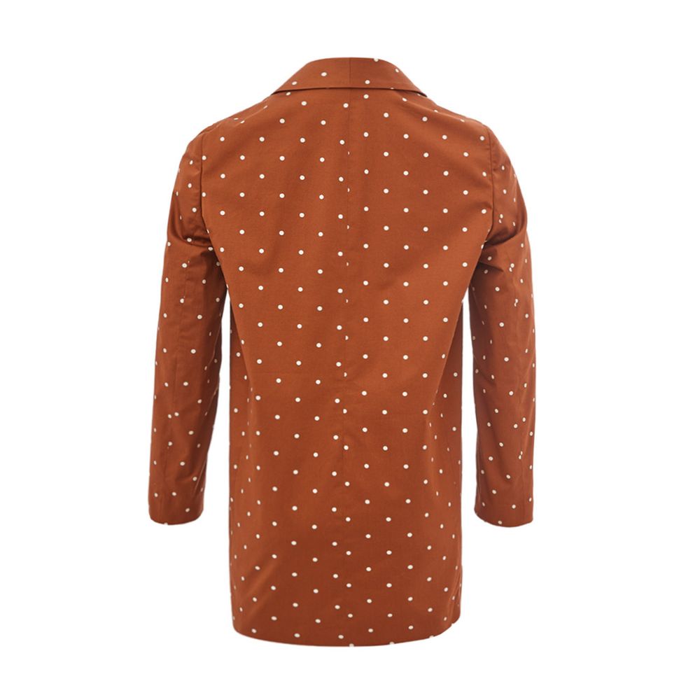 Brown Cotton Trench Coat