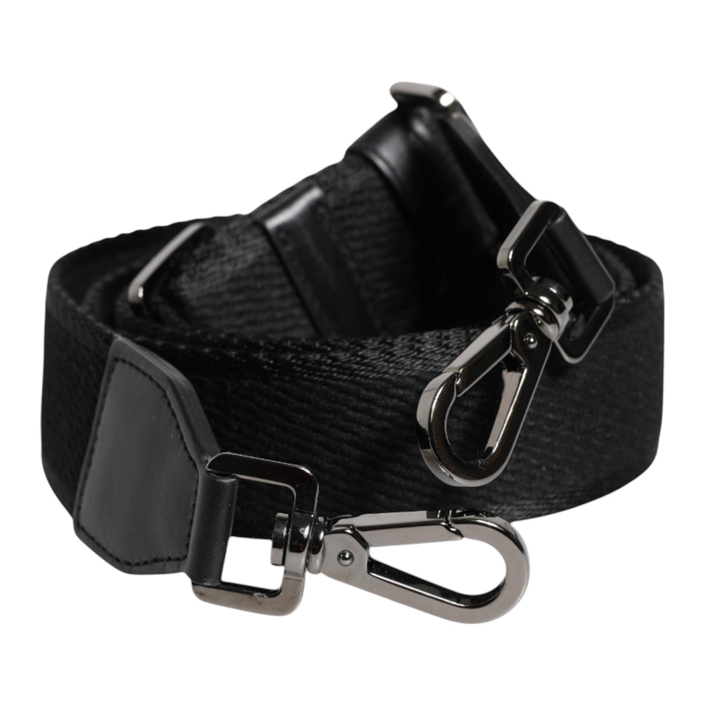 Black Solid Polyester Bag Handle Shoulder Strap