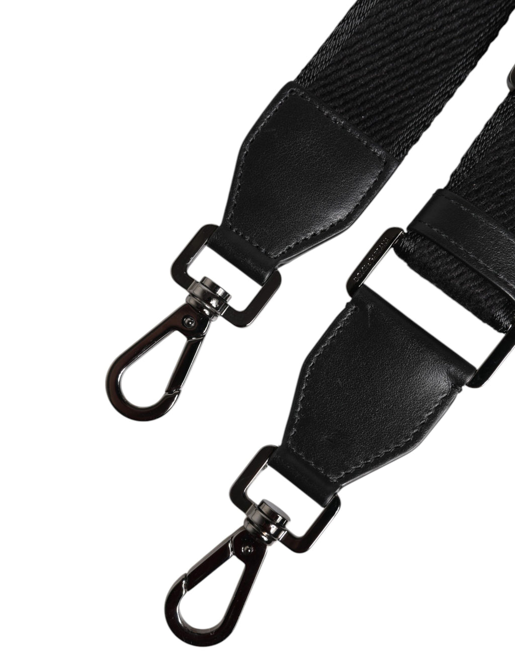 Black Solid Polyester Bag Handle Shoulder Strap