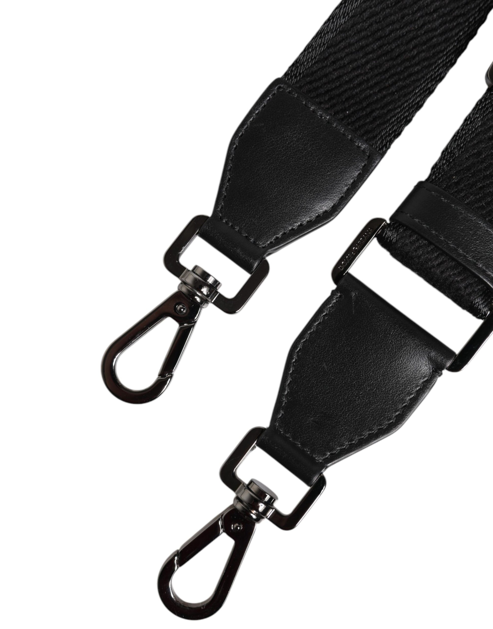 Black Solid Polyester Bag Handle Shoulder Strap