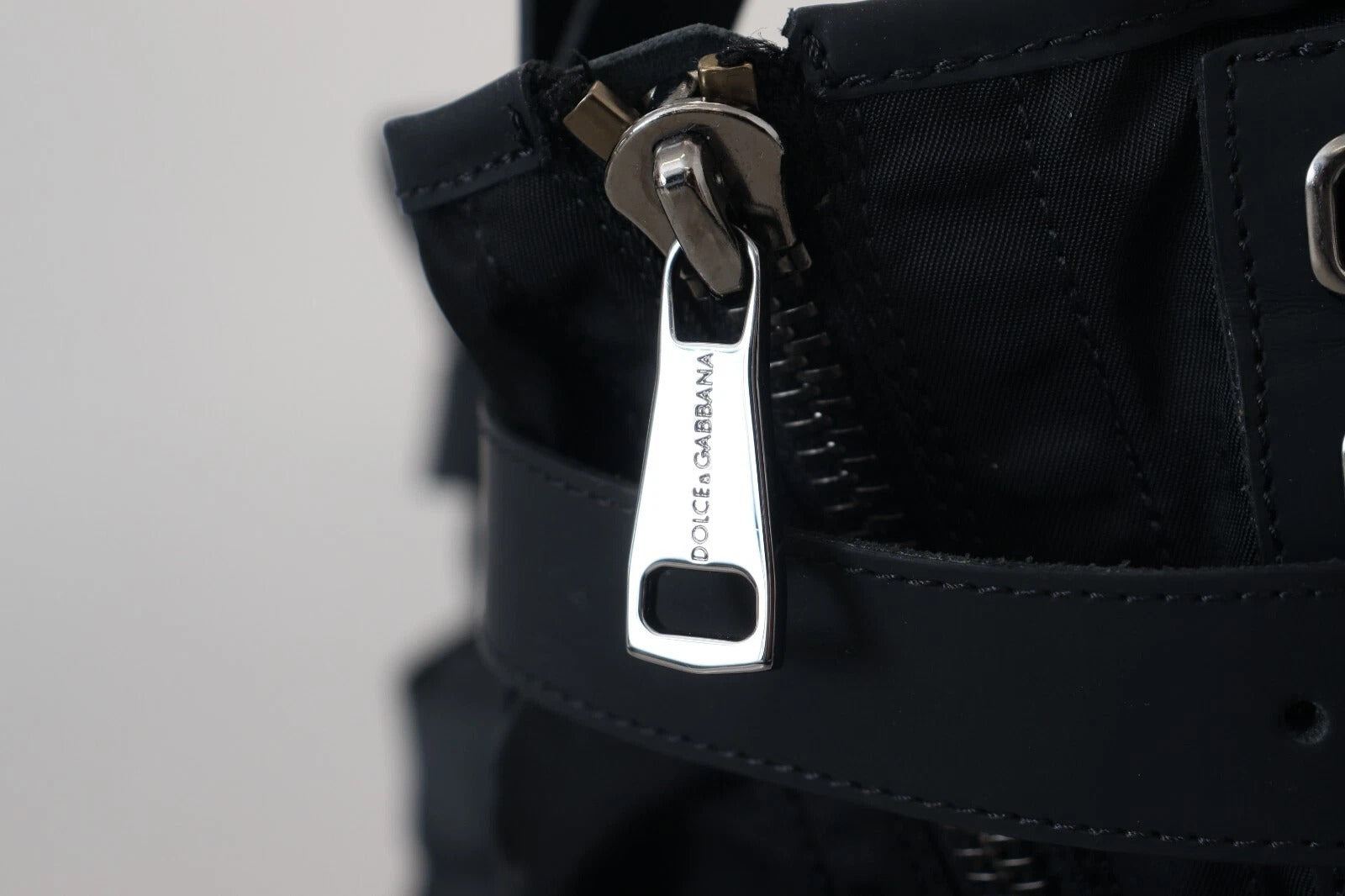 Black Nylon High Top Sorrento Sneakers Shoes