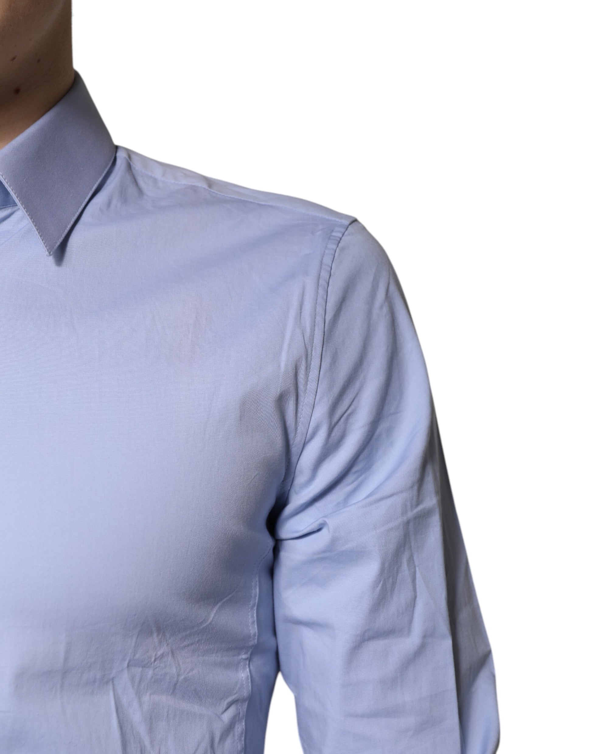 Light Blue Cotton SICILIA Dress Formal Shirt