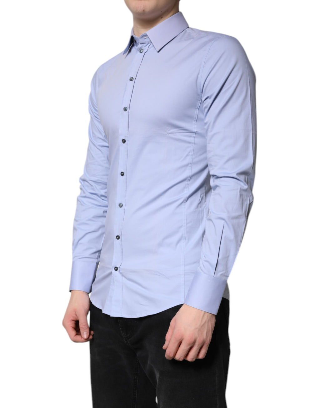 Light Blue Cotton SICILIA Dress Formal Shirt