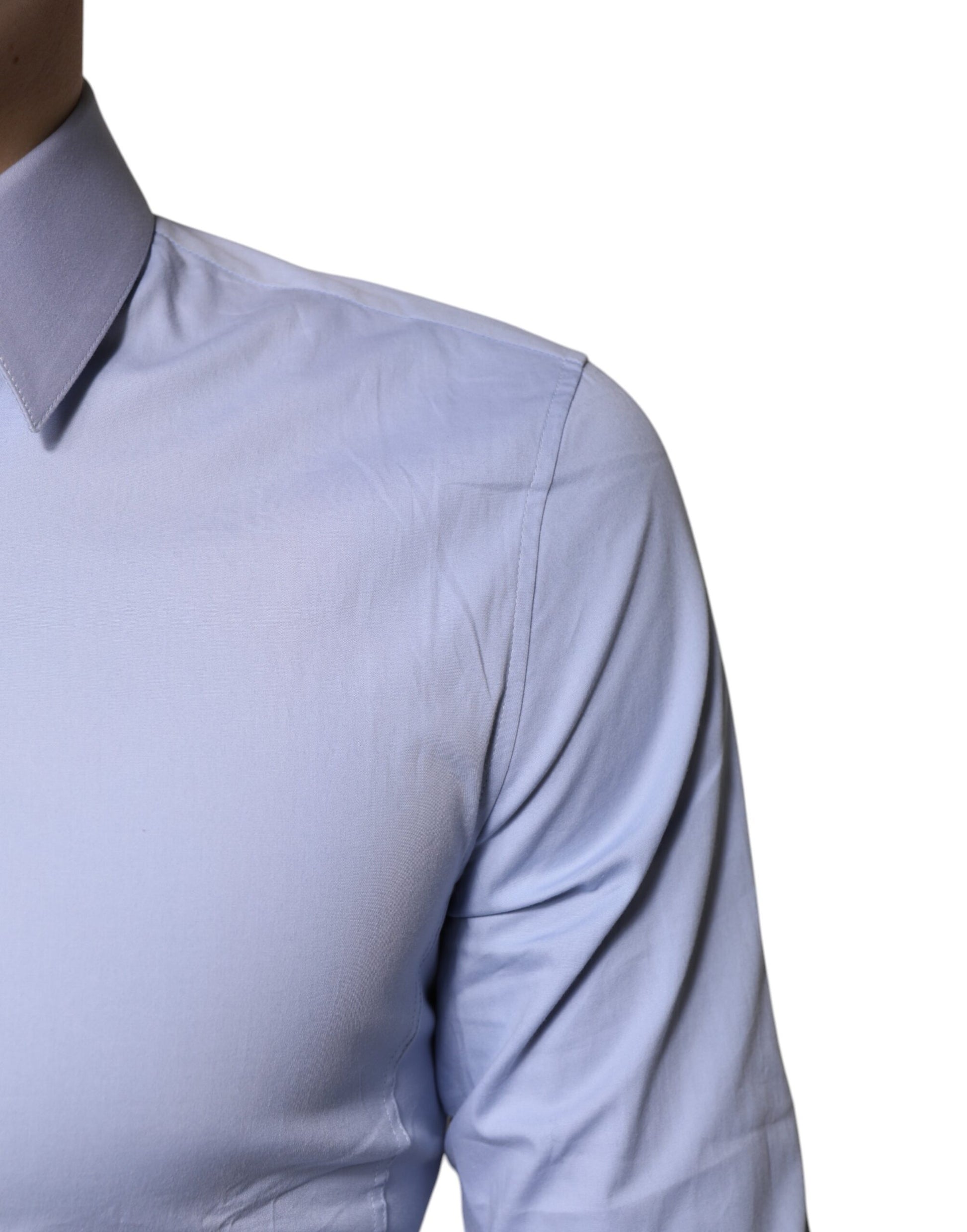 Light Blue Cotton SICILIA Dress Formal Shirt