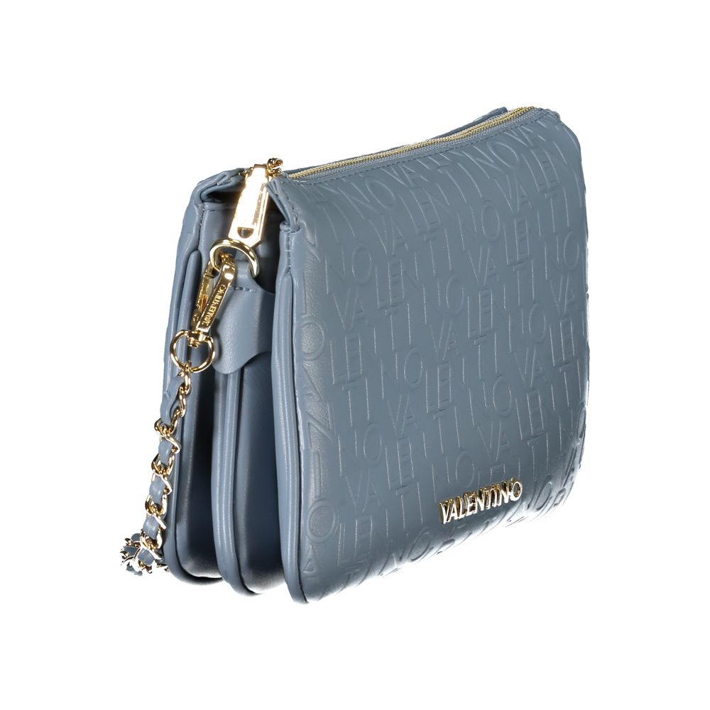Azzurro Polyurethane Women's Bag With Shoulder Strap