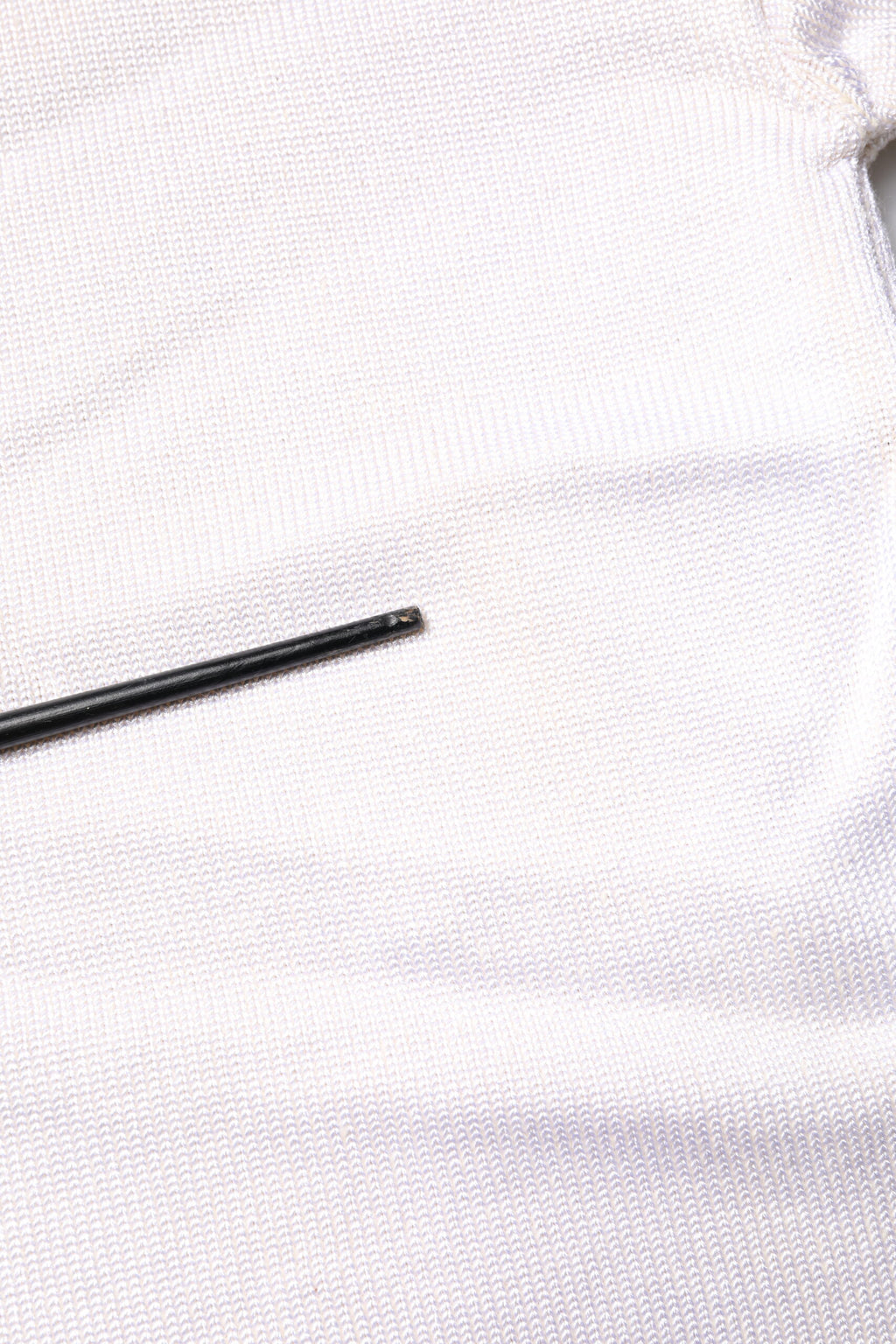 White Viscose Crew Neck Long Sleeves Pullover Sweater