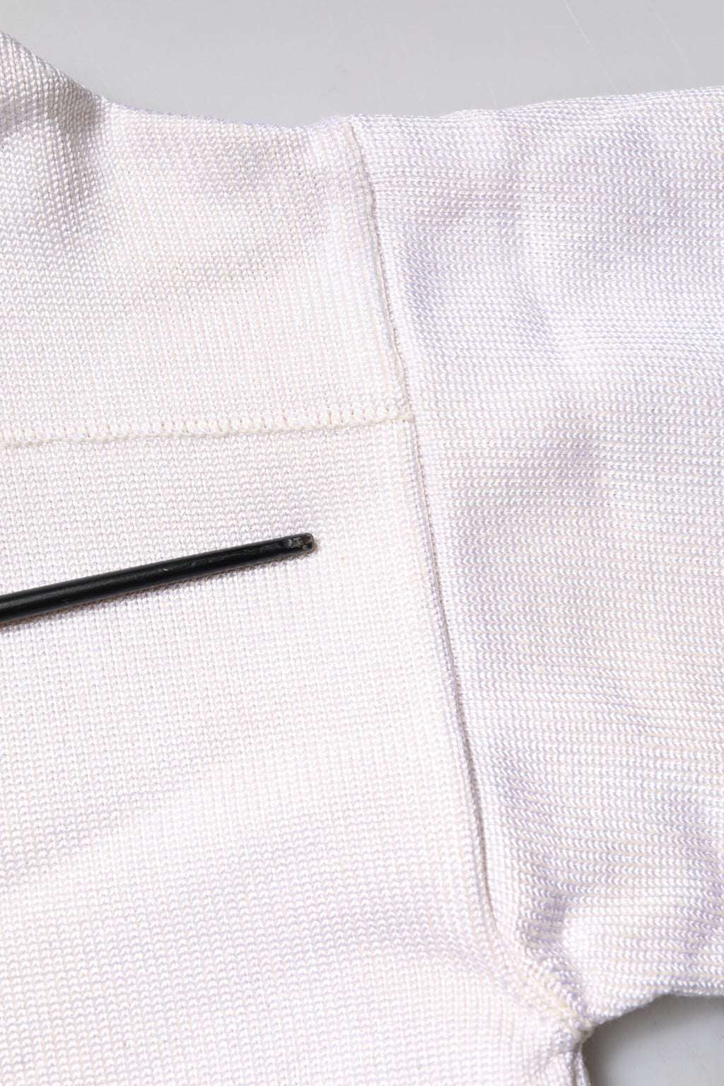 White Viscose Crew Neck Long Sleeves Pullover Sweater