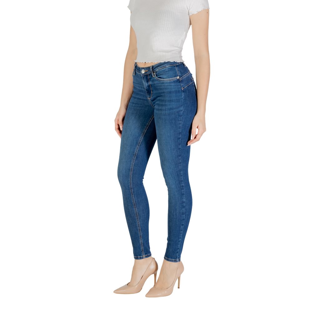 Blue Cotton Skinny Jean