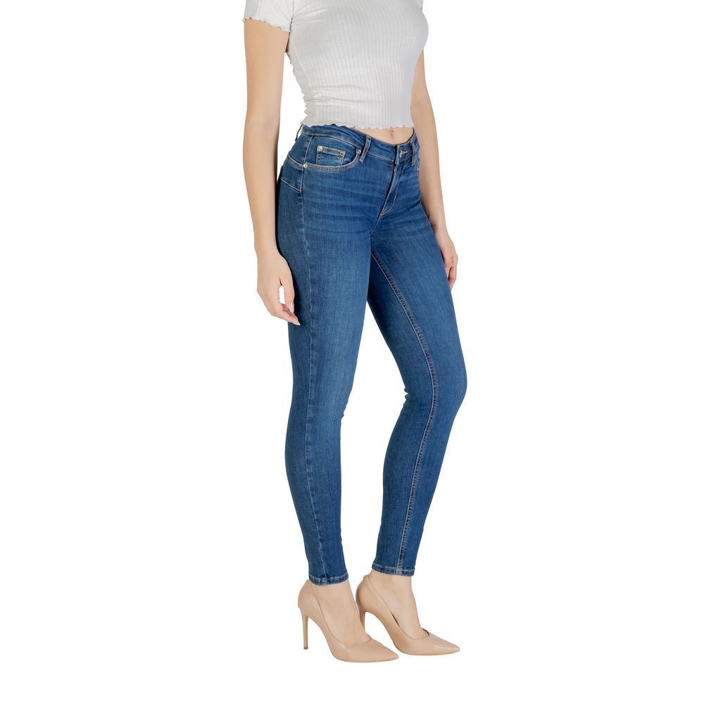 Blue Cotton Skinny Jean