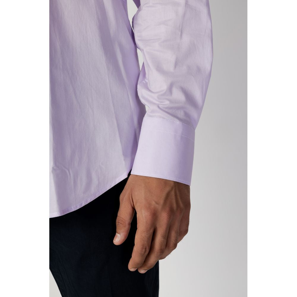 Purple Cotton Dress Shirt