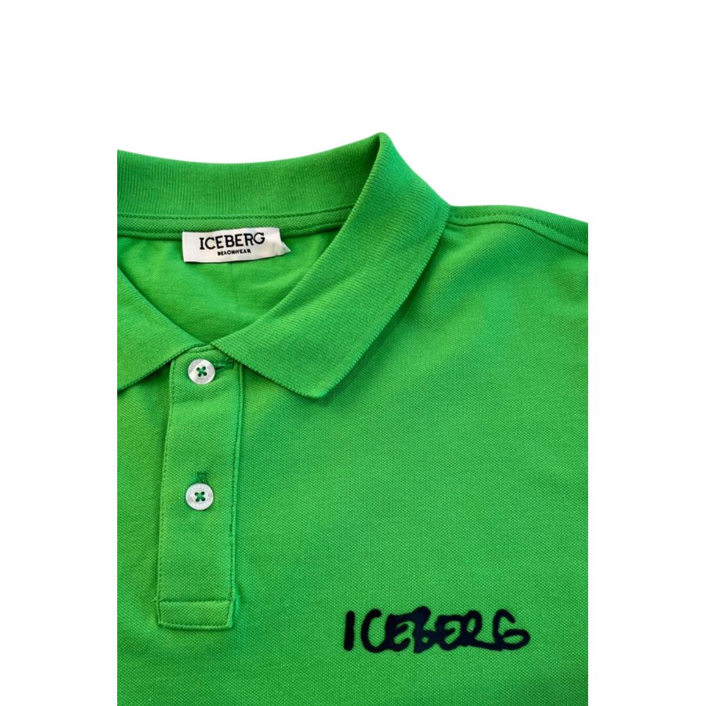 Green Cotton Men's Polo Shirt