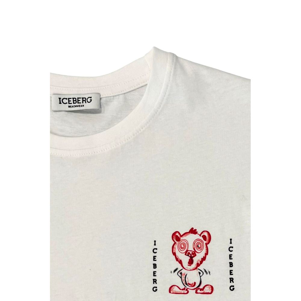 White Cotton Men T-Shirt