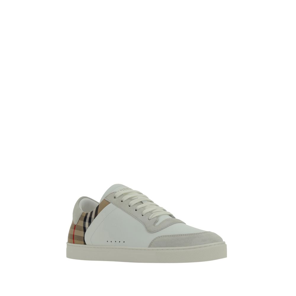 White Rubber Low Top Sneakers