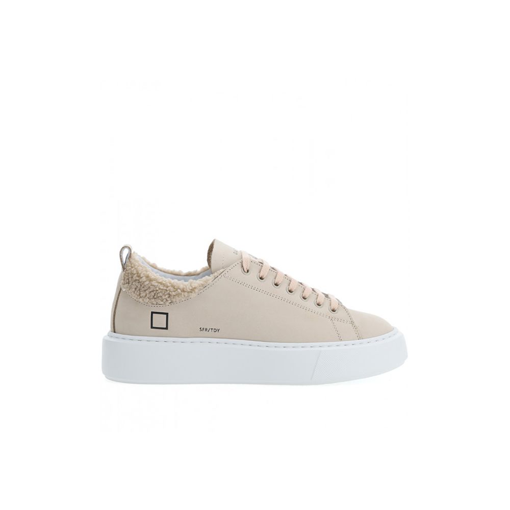 Beige Leather Sneaker