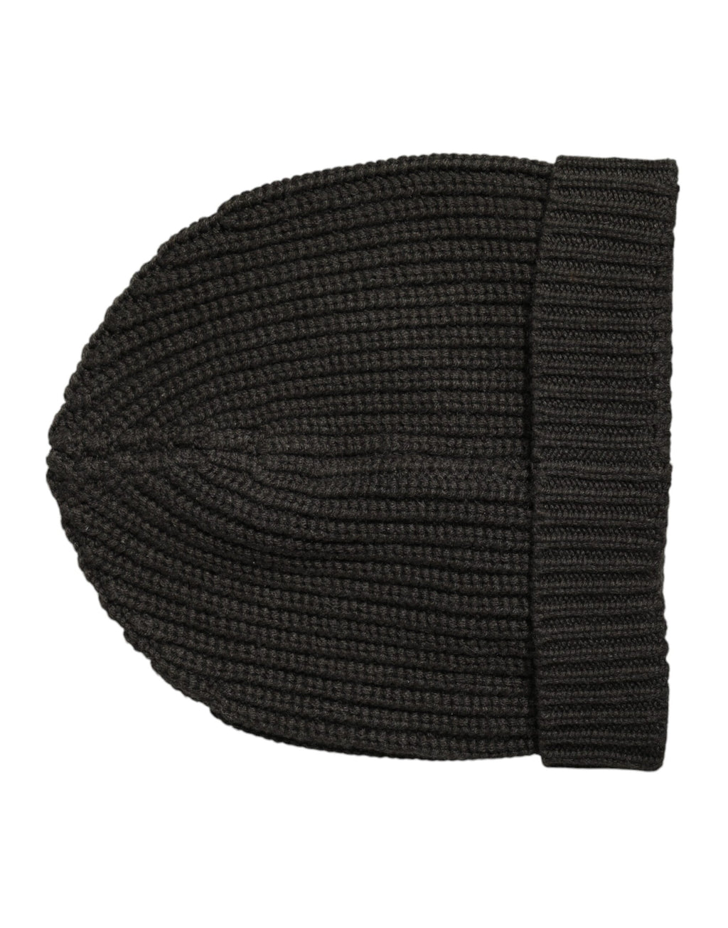 Dark Gray Cashmere Knit Winter Beanie Hat