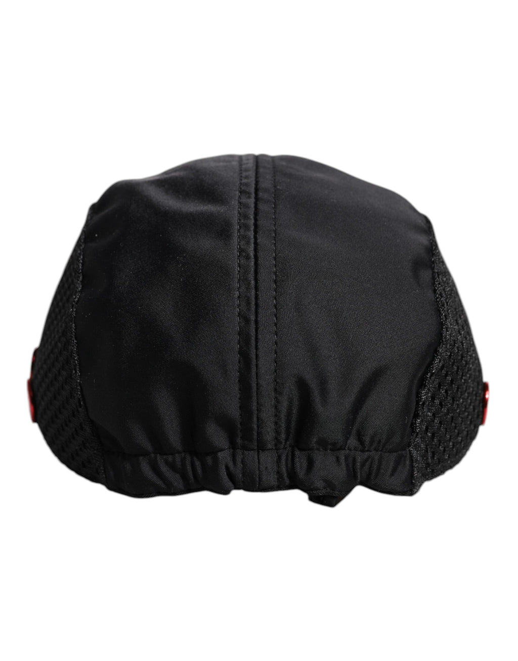 Black Nylon Logo 6 Panels Baseball Cap