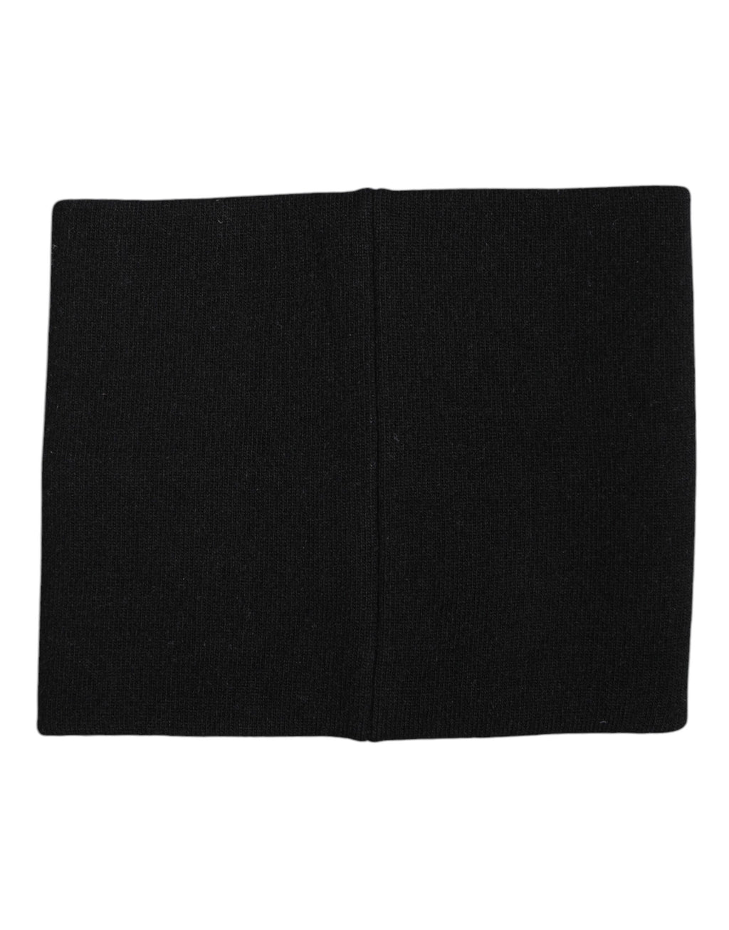 Black White Logo Print Knitted Neck Warmer Scarf