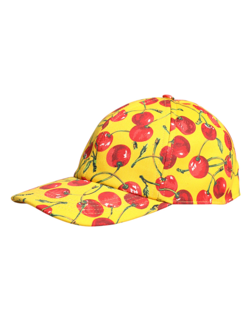 Yellow Cotton Printed 6 Panels Baseball Cap