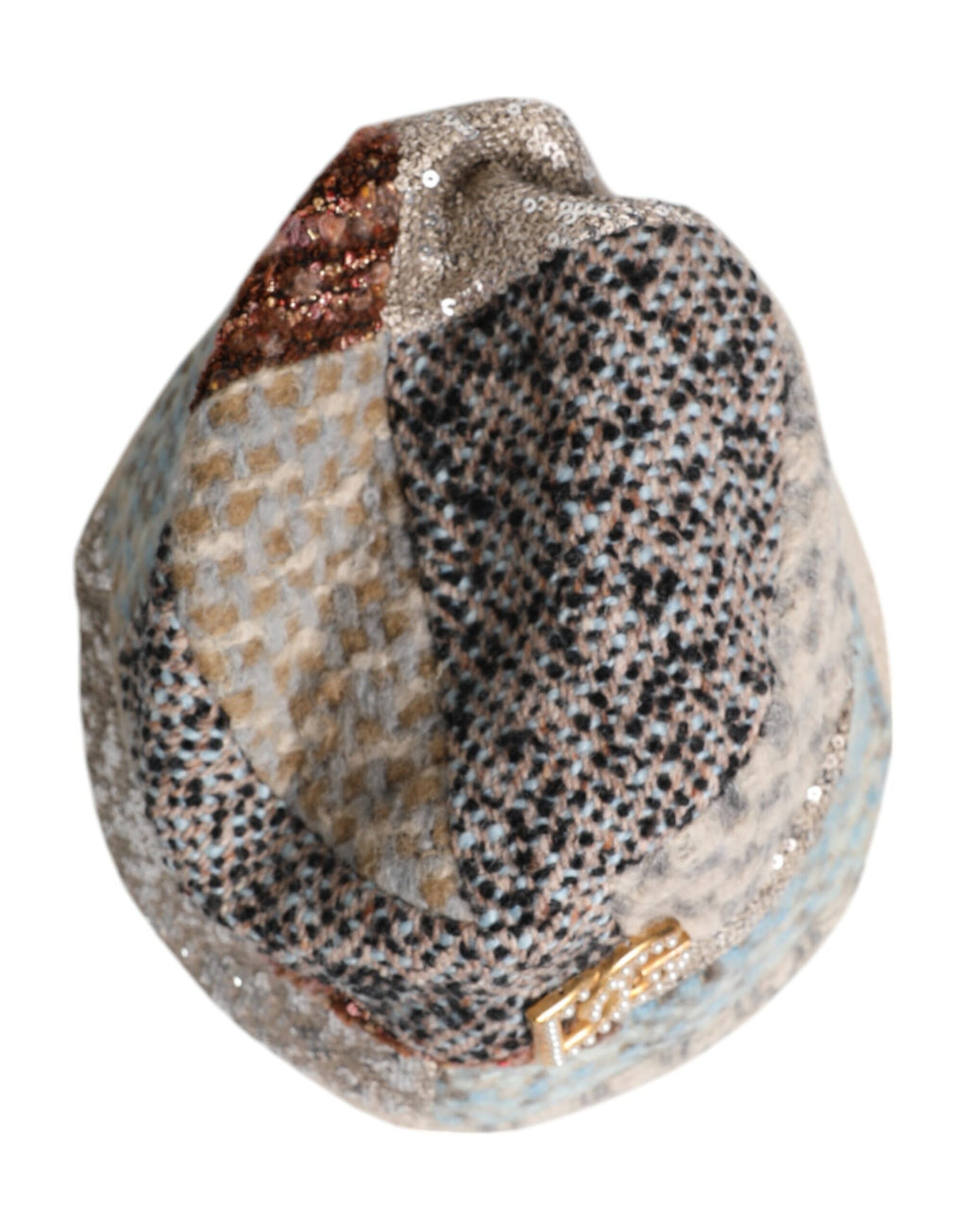 Multicolor Patchwork Embellished Bucket Hat