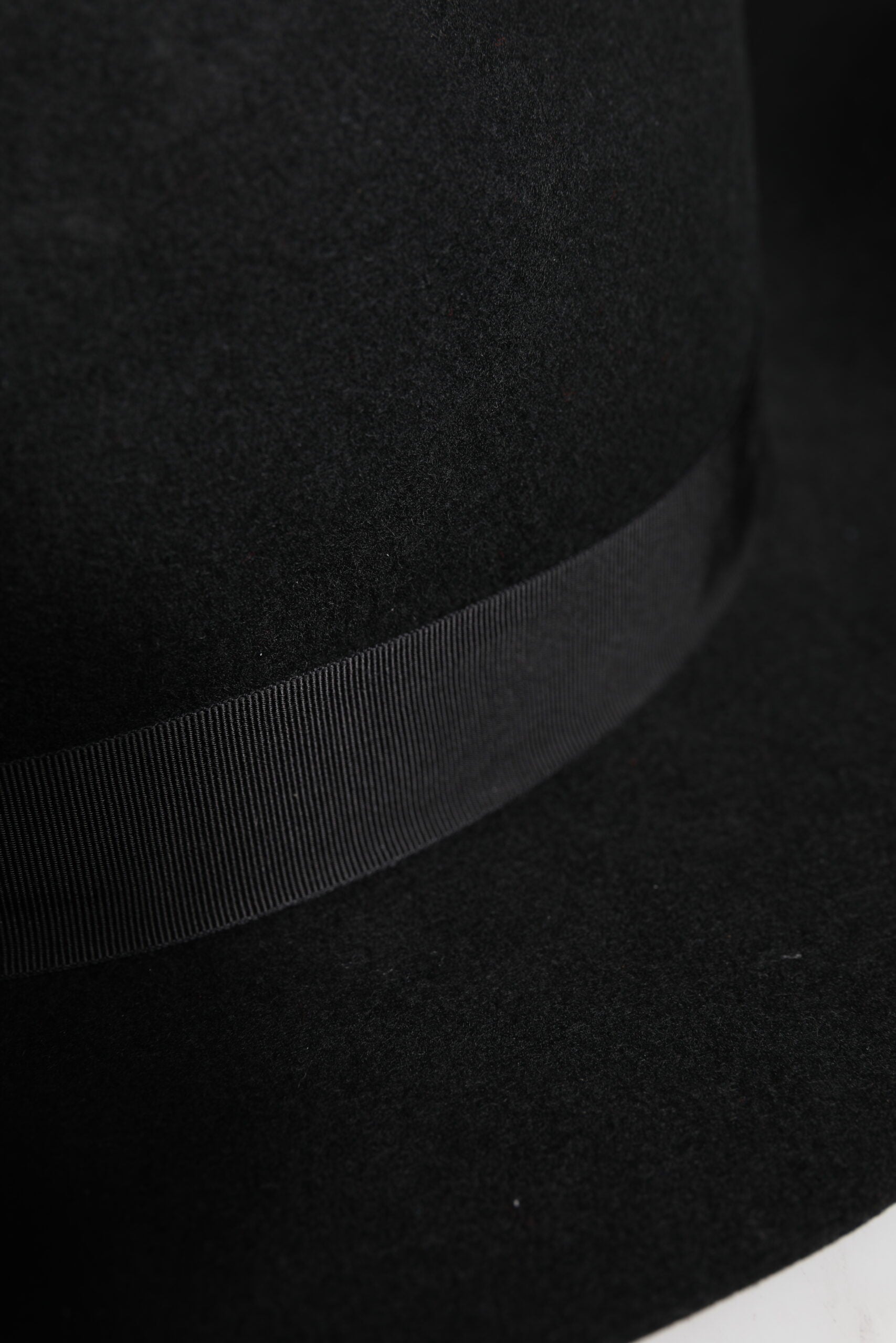 Black Wide Brim Trilby Fedora Hat