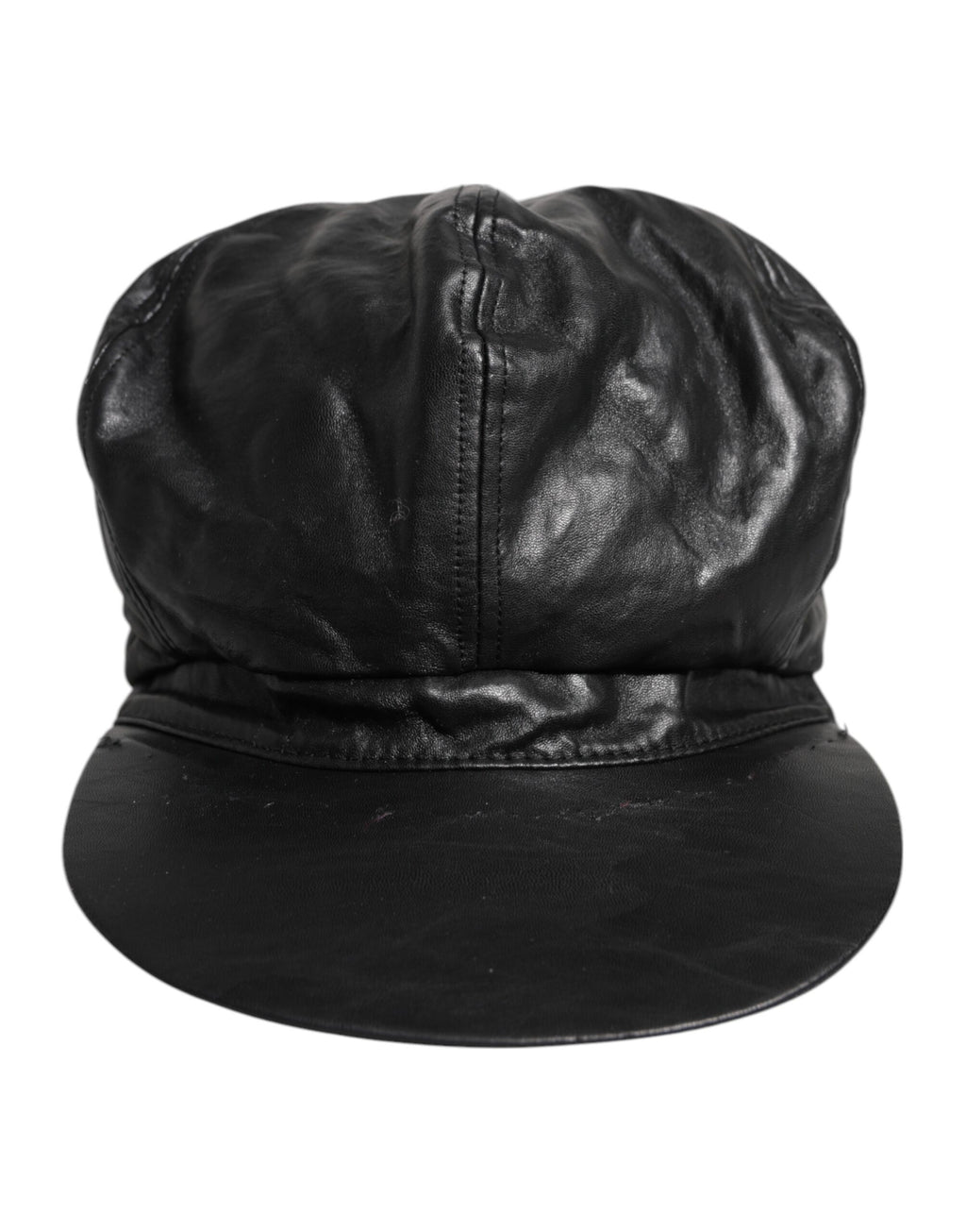 Black Calf Newsboy Capello Cabbie Hat