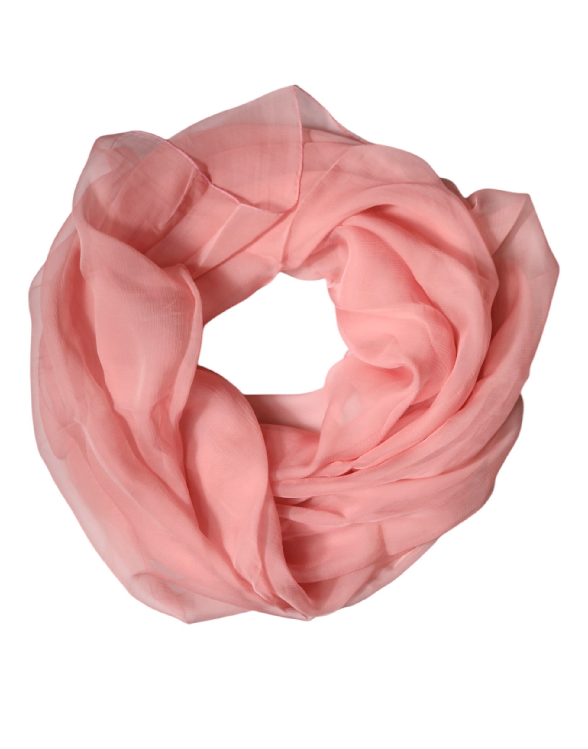 Pink Silk Rectangle Women Wrap Shawl Scarf