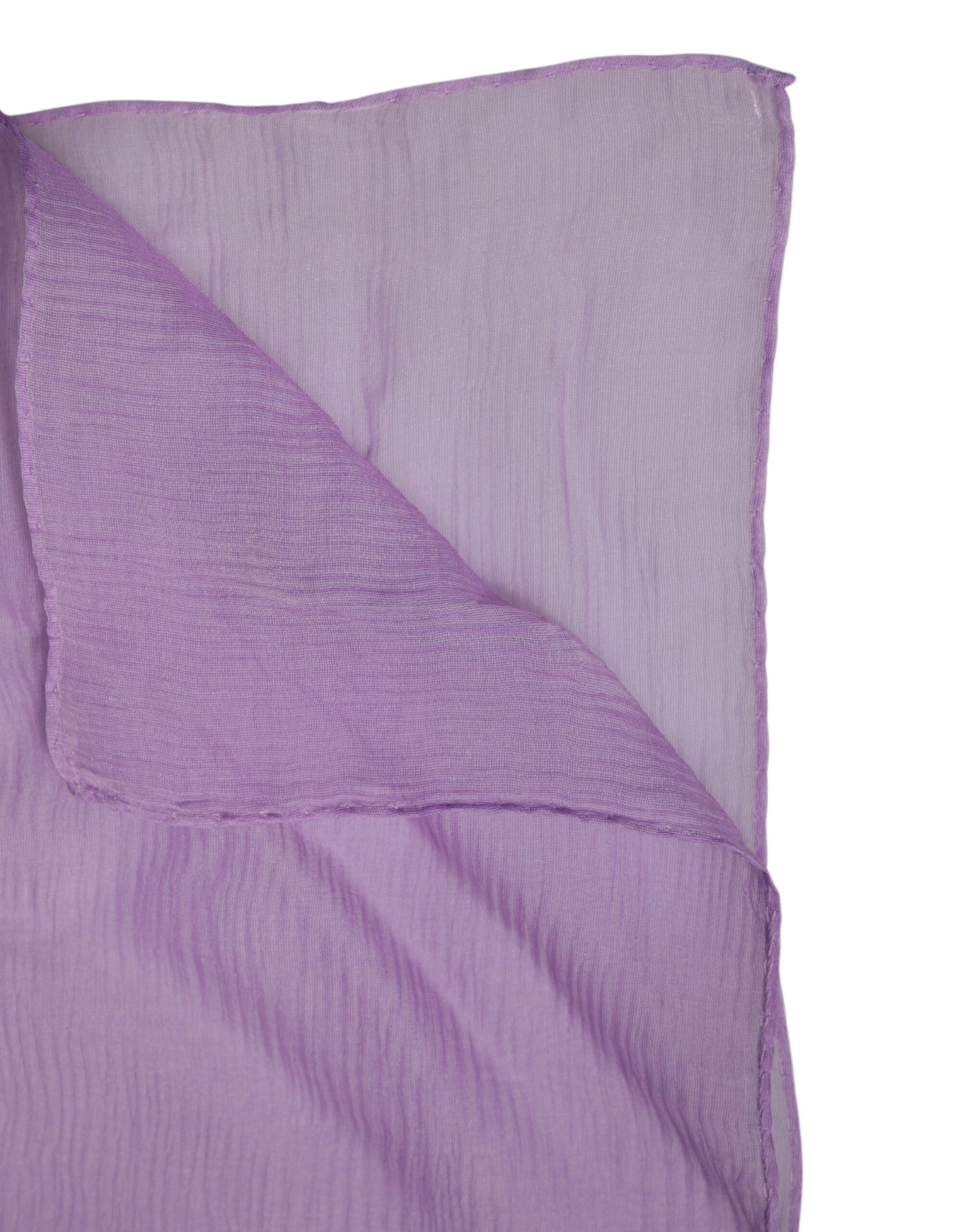 Purple Silk Rectangle Wrap Shawl Scarf