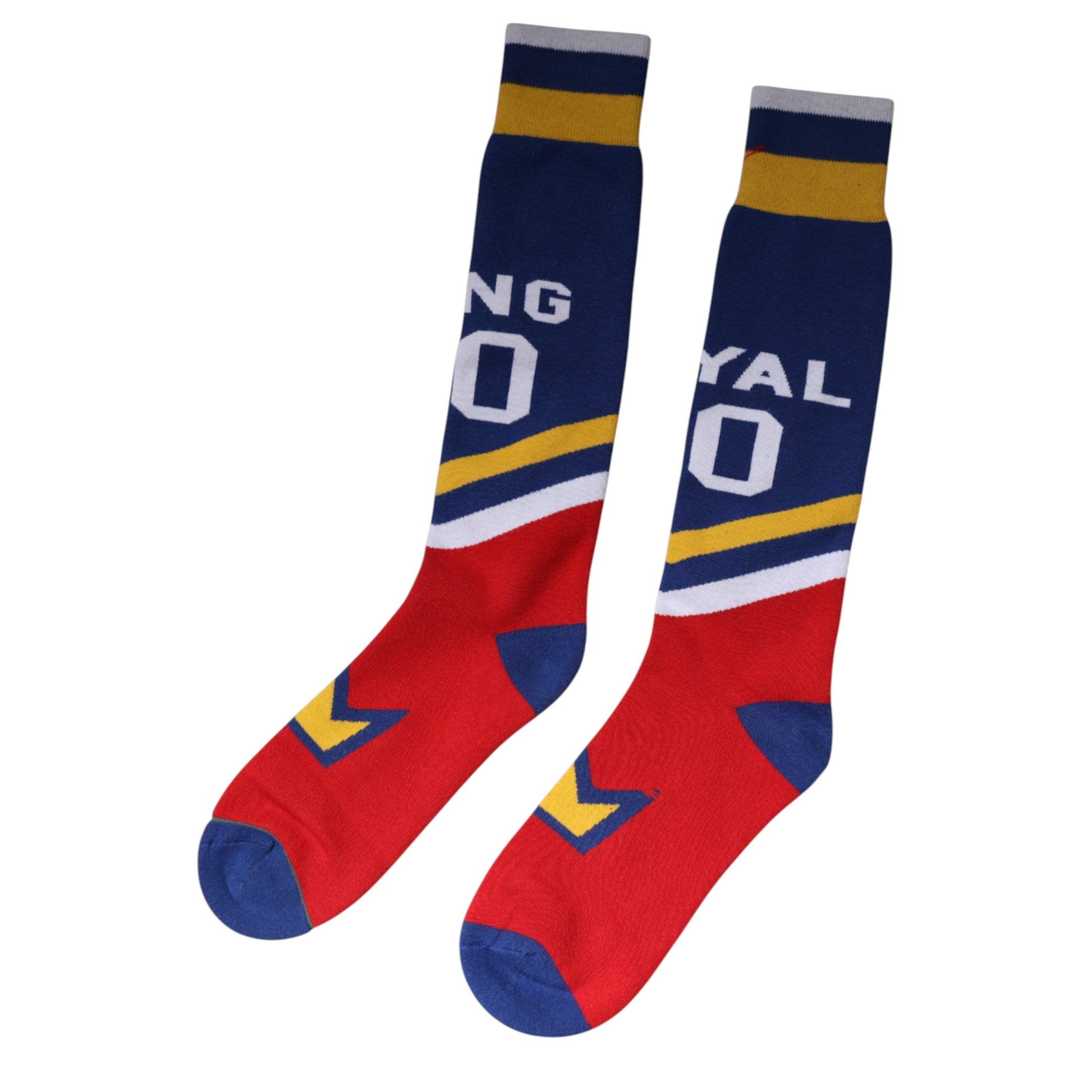 Multicolor Cotton Stretch Over Calf Socks