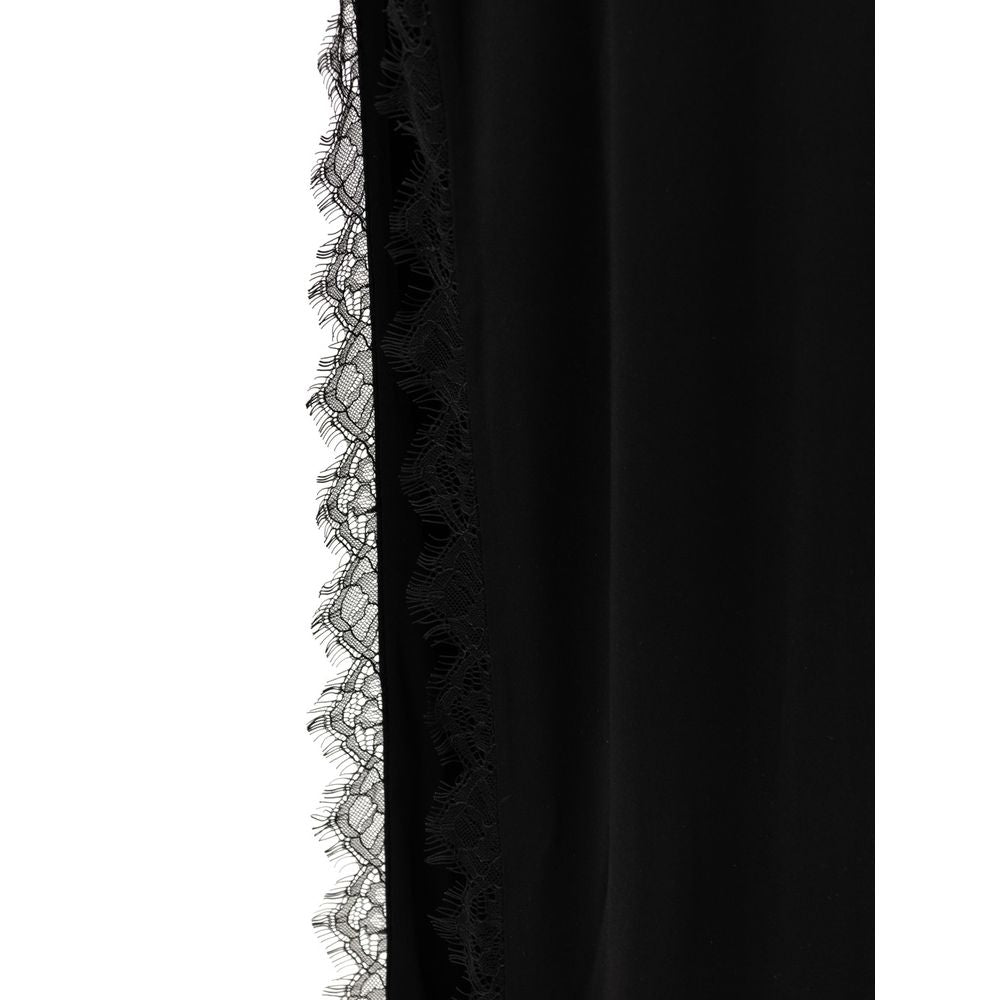 Black Viscose Long Dress