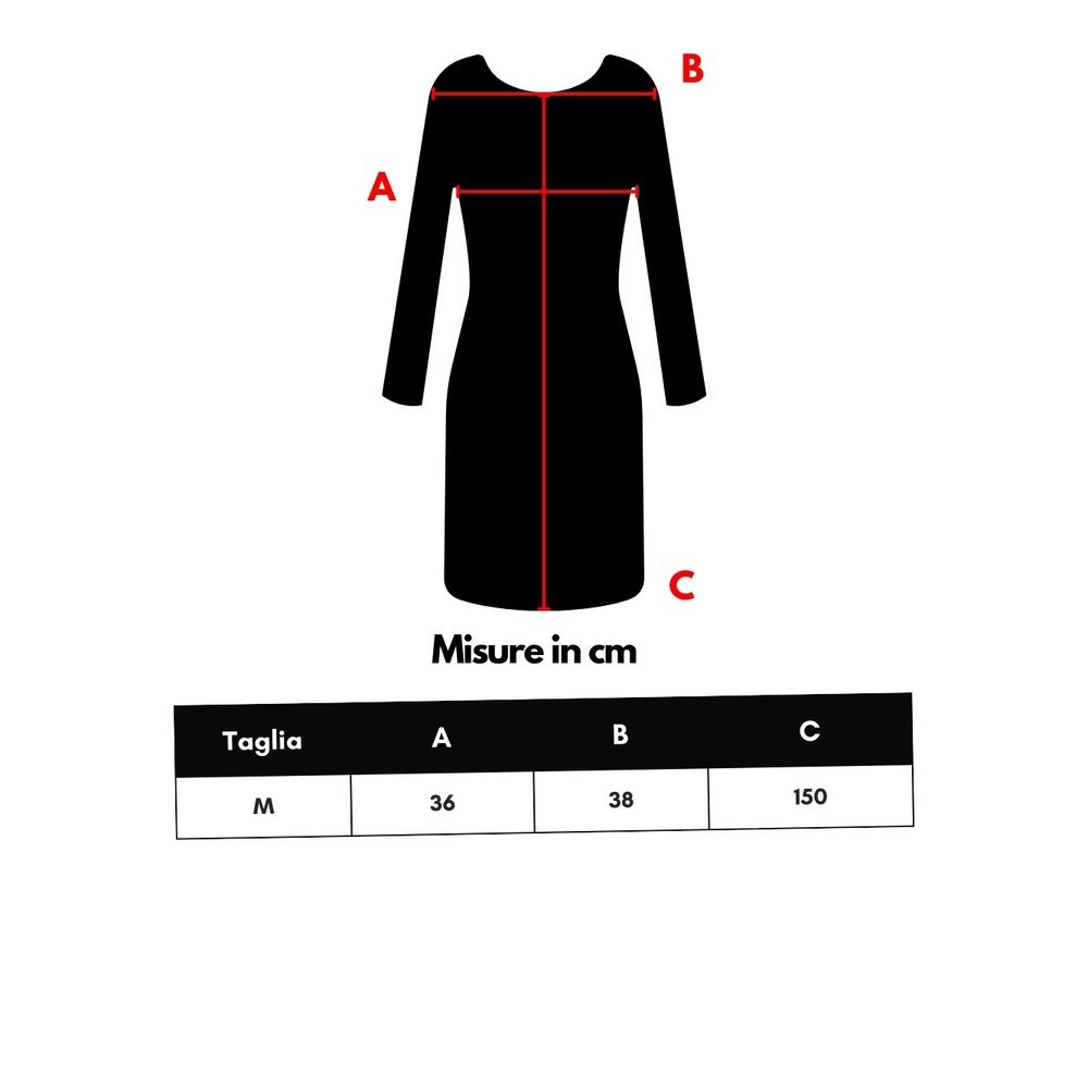 Black Viscose Long Dress