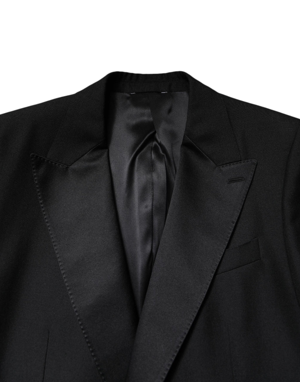Black Wool Single Breasted Coat Blazer