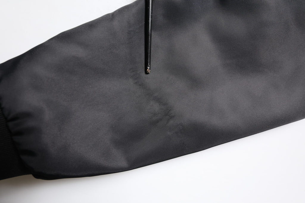 Black Lambskin Leather Biker Full Zip Jacket