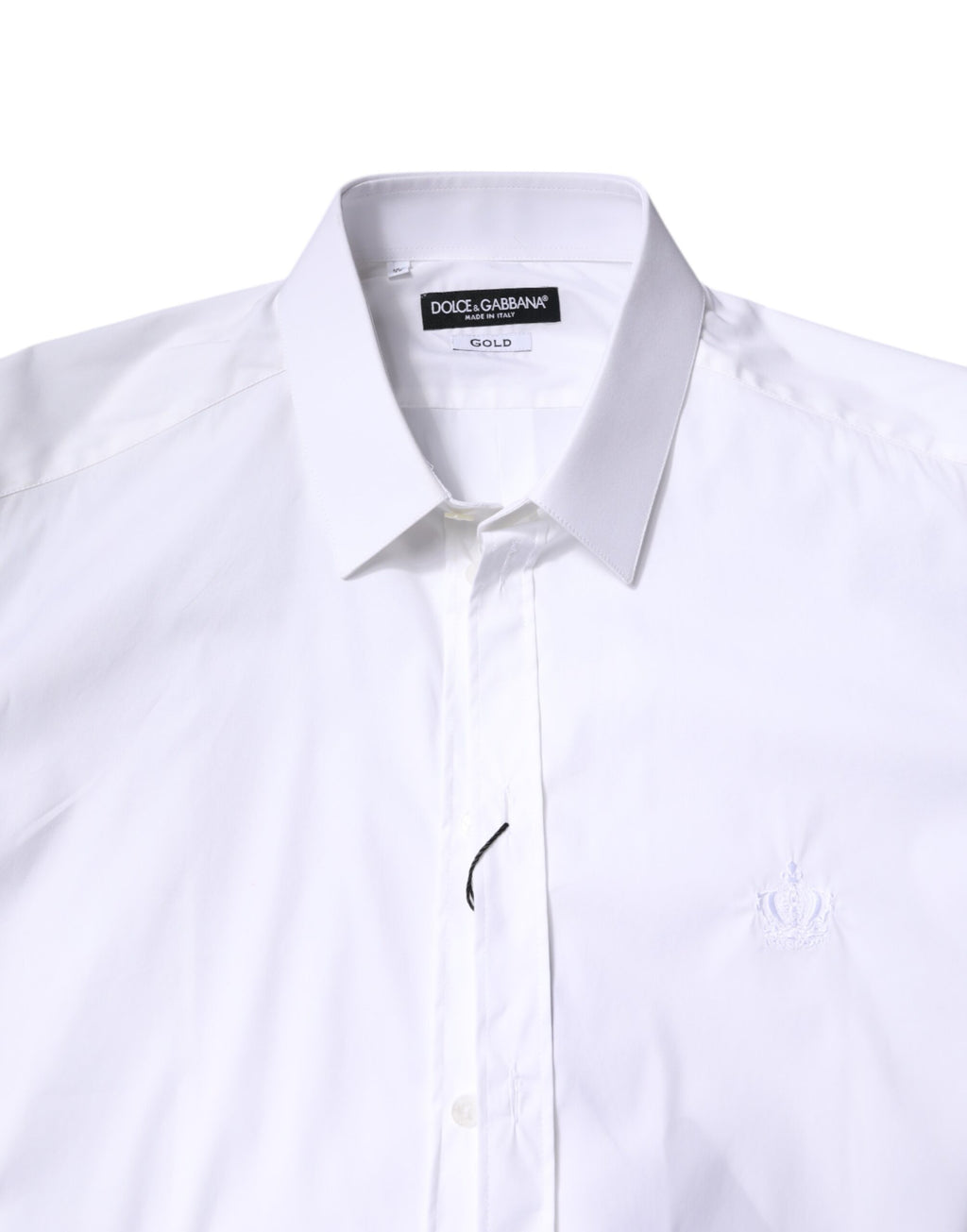 White Cotton GOLD Men Dress Formal Shirt