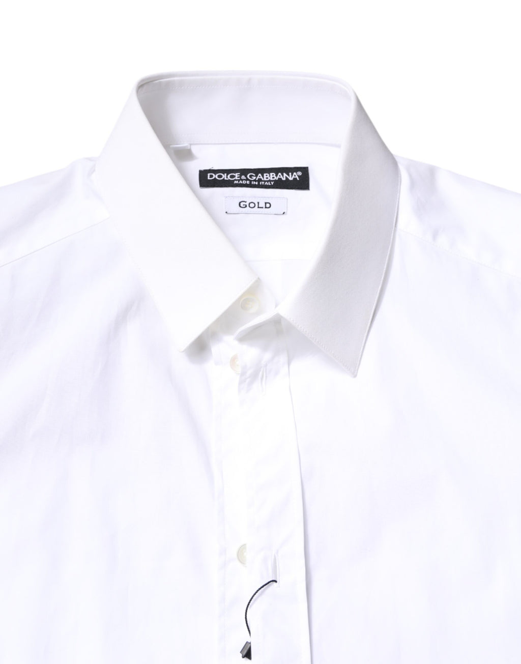 White Cotton GOLD Dress Formal Collared Shirt