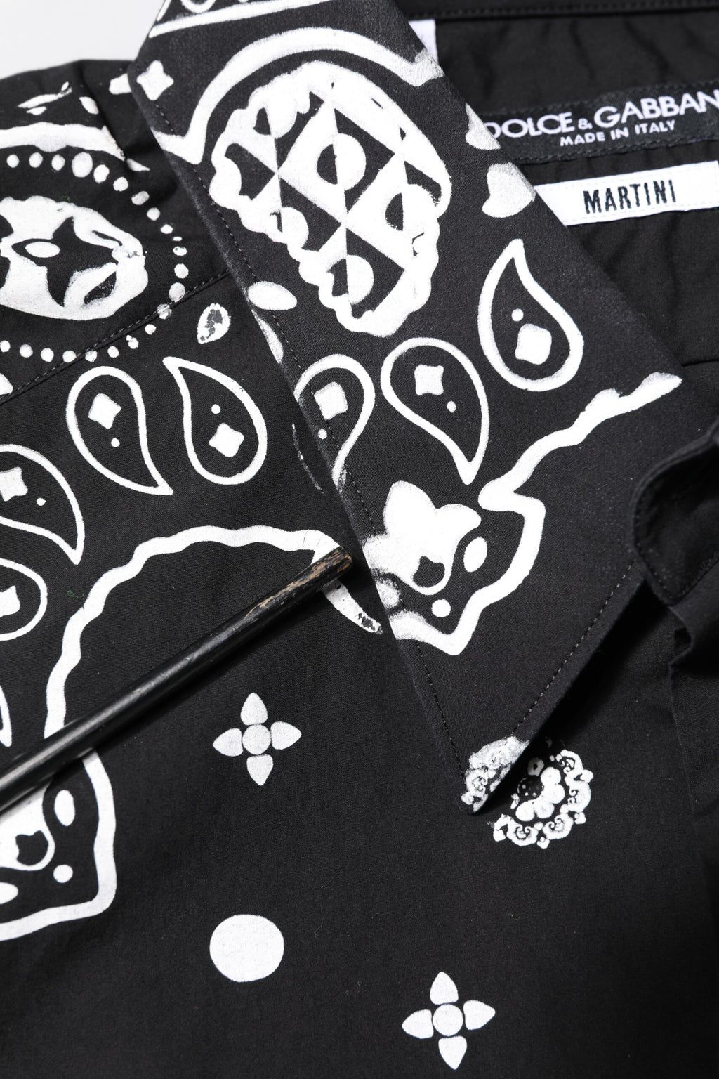 Black White Bandana MARTINI Casual Shirt