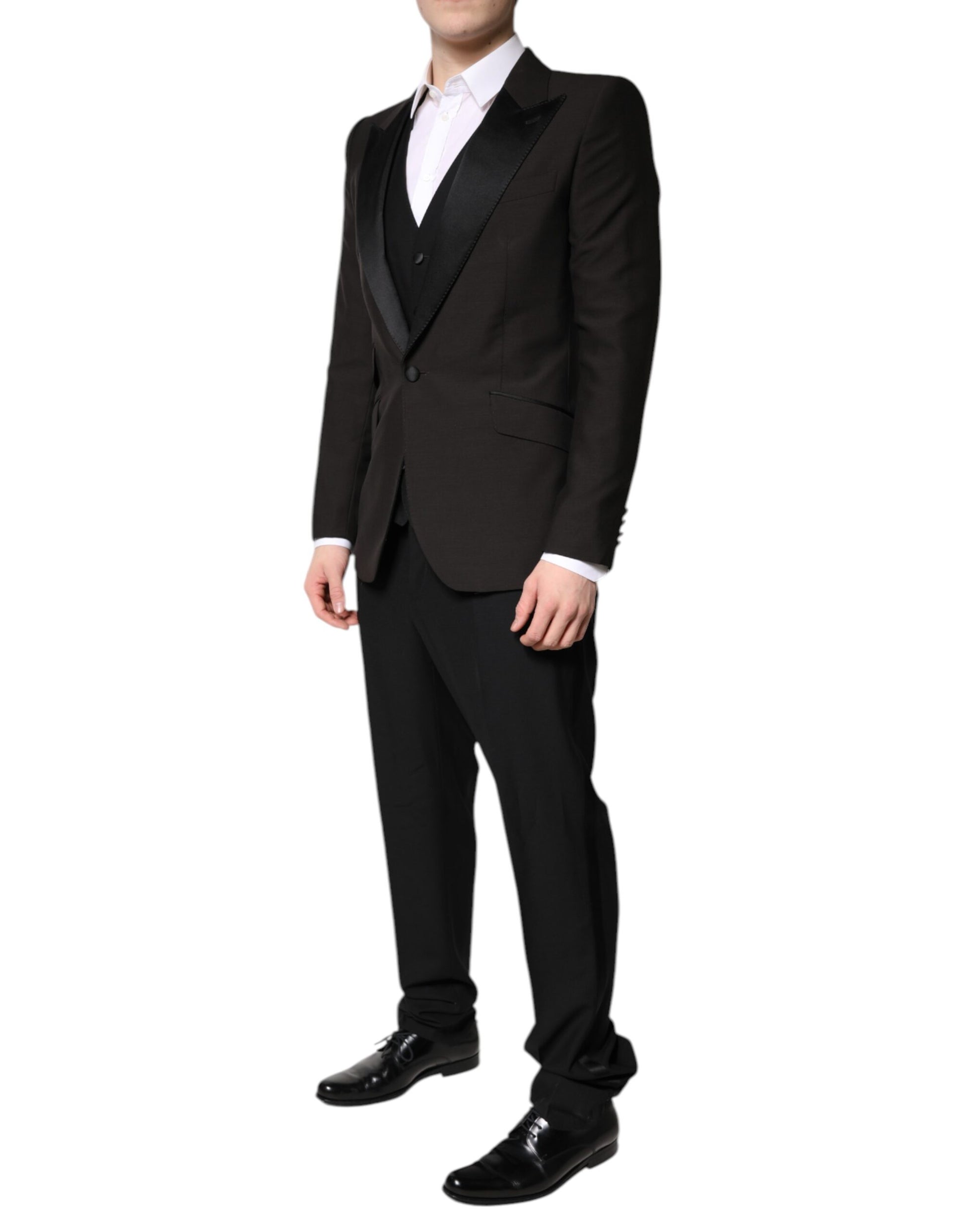 Black Single Breasted Formal 3 Piece Suit