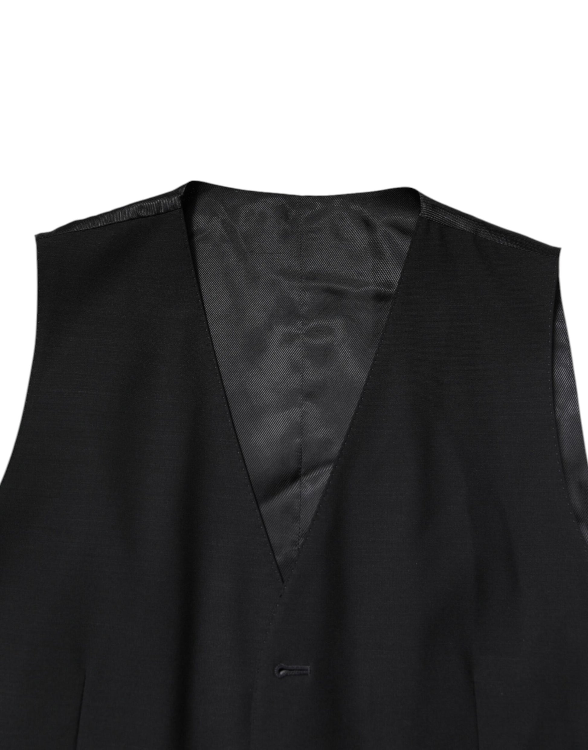 Black Single Breasted Formal 3 Piece Suit