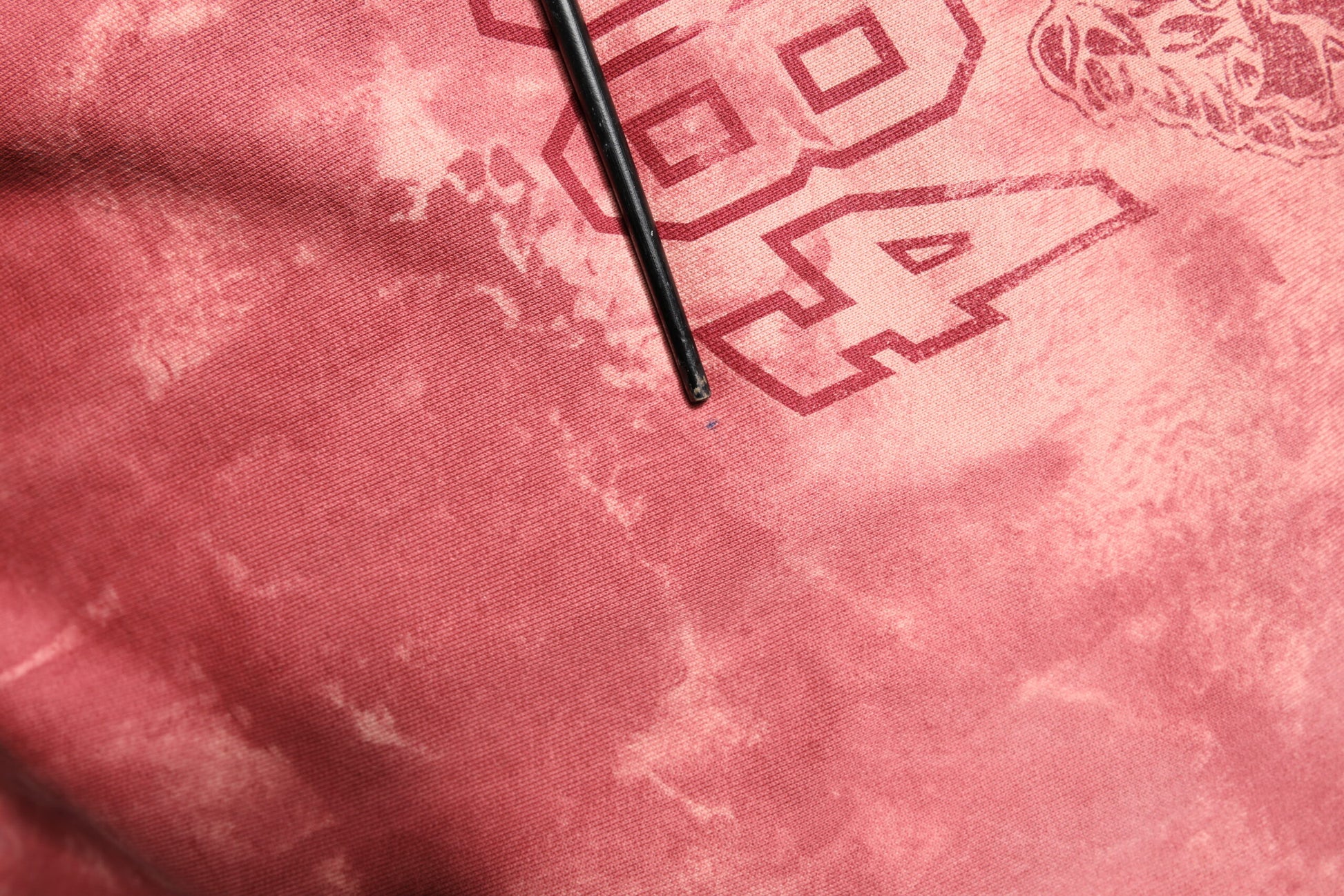 Pink Wash DG MILANO Hooded Pullover Sweater