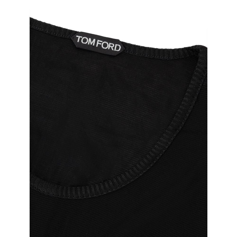 Black Viscose Tank Tops