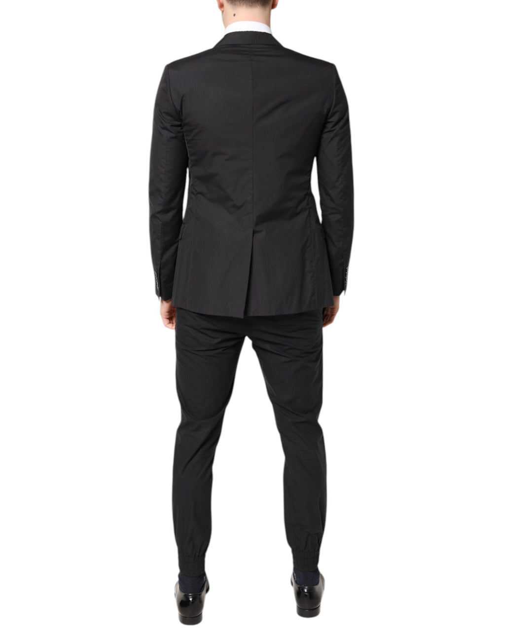 Black Cotton TAORMINA Formal 2 Piece Suit