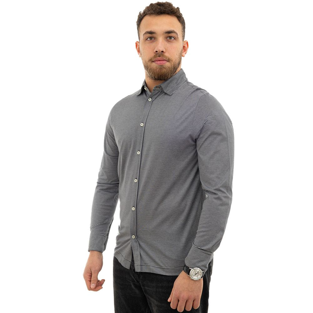 Bicolor Cotton Dress Shirt