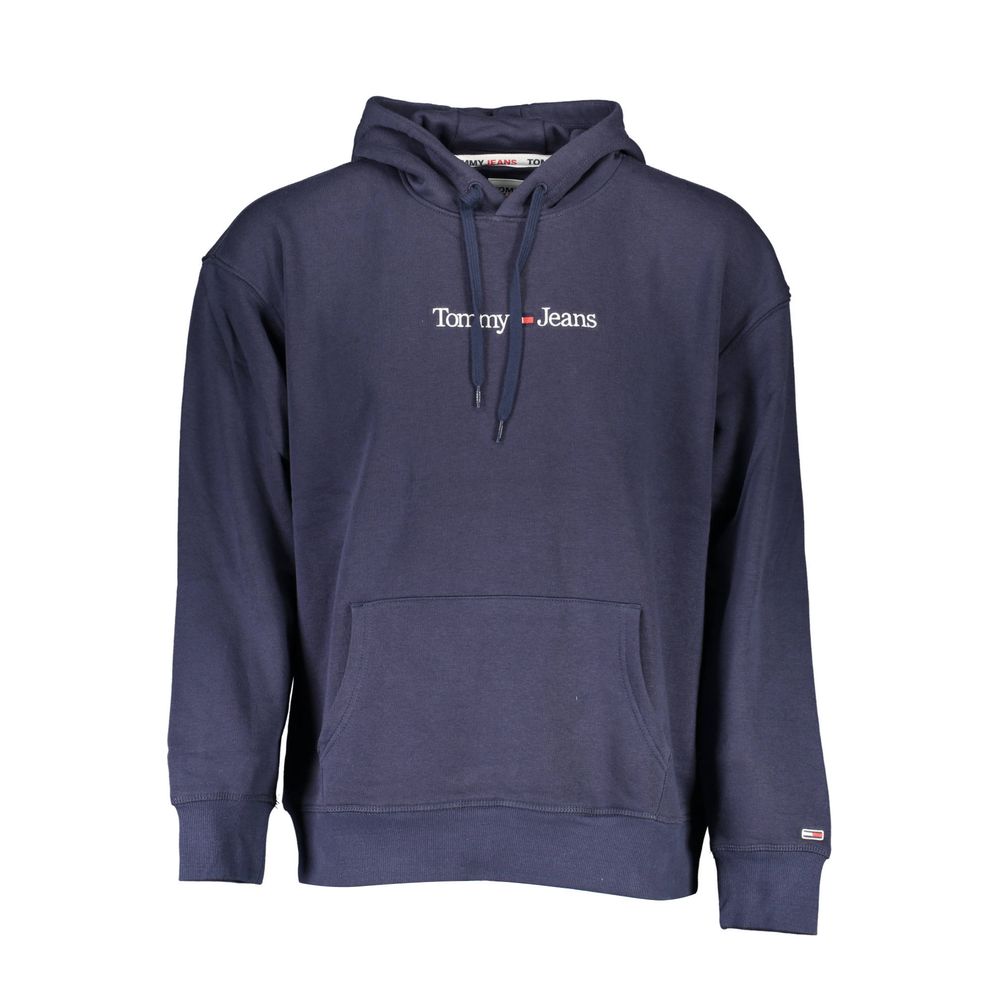 Blue Cotton Men's Sweatshirt Hoodie