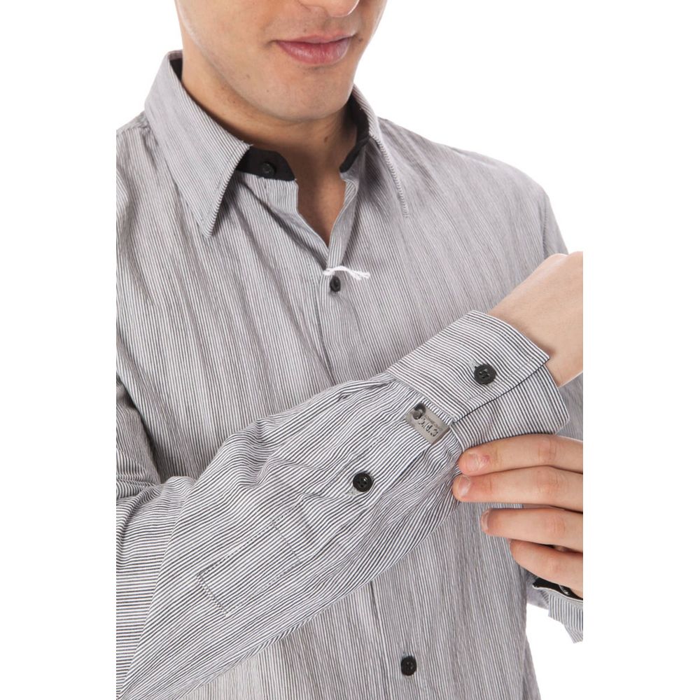 White Cotton Men Shirt